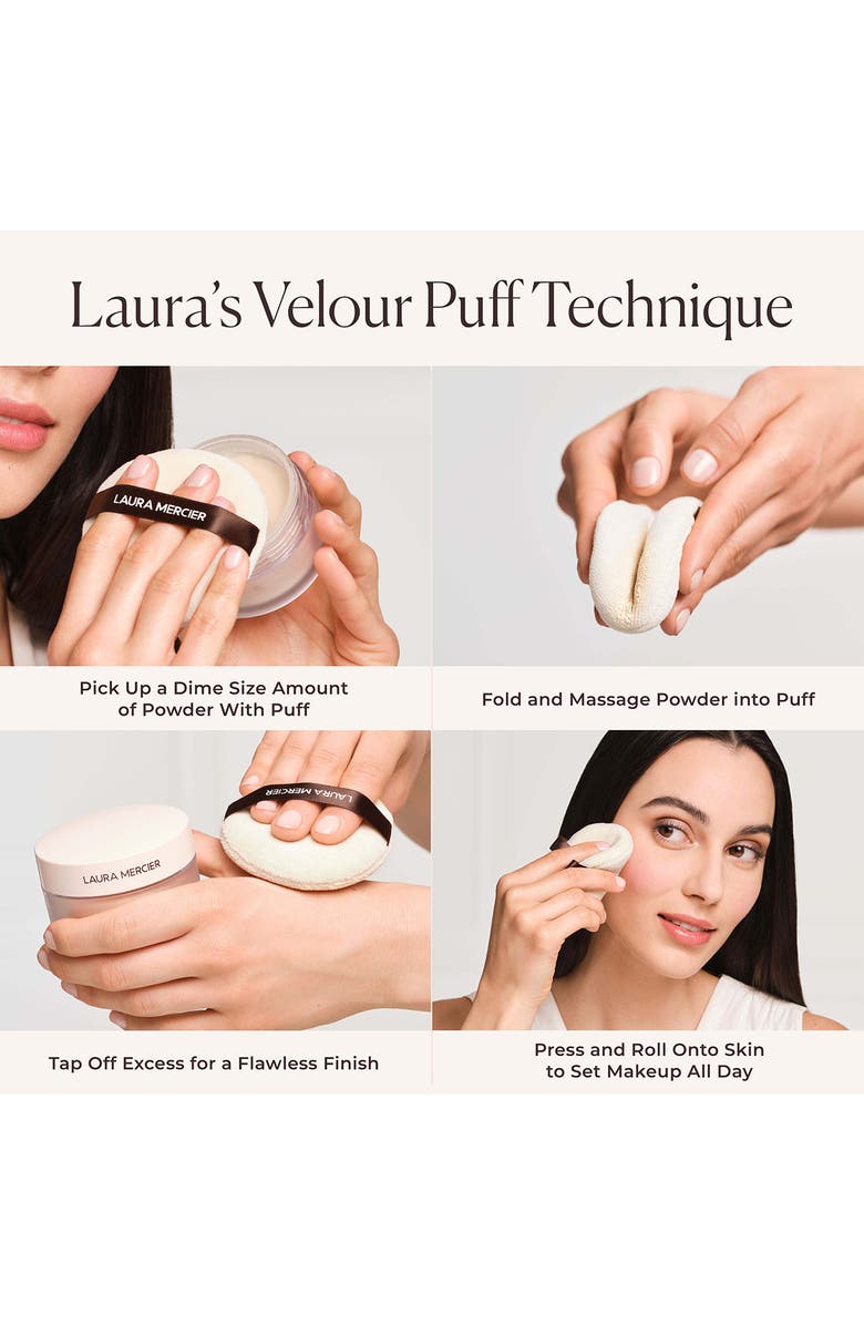 Laura Mercier Jumbo Translucent Loose Setting Powder Ultra-Blur Talc-Free Set $93 Value, Alternate, color, Medium Deep