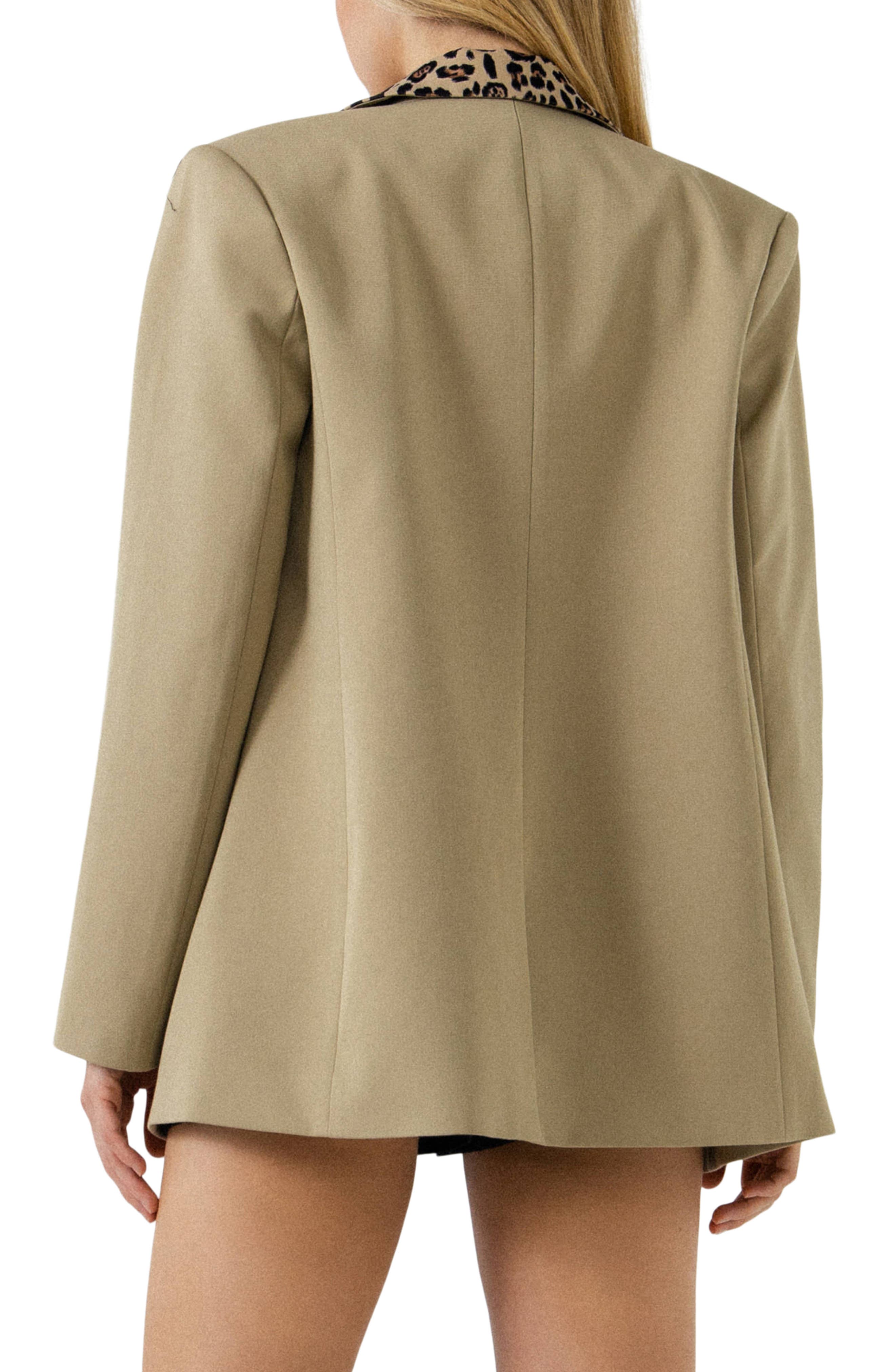 Leopard Collar Blazer - image 2