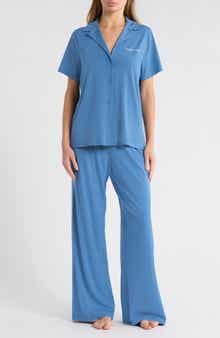Calvin Klein Notch Collar Knit Pajamas