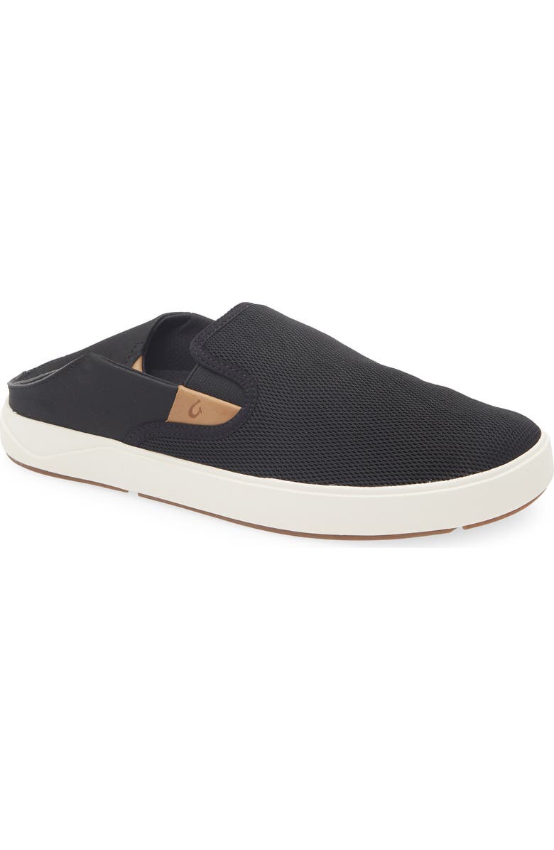 OluKai Laeahi Nui Convertible Slip-On Sneaker, Alternate, color, Black / Tan