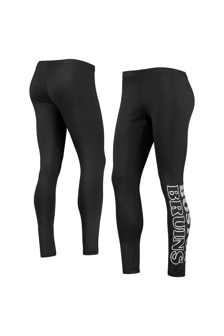 Women's G-III Sports by Carl Banks Black Boston Bruins Stadium Leggings, Alternate, color, Black