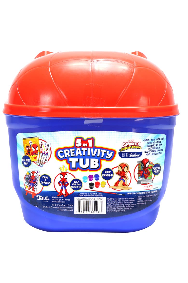 5 In 1 Creativity Tub Spidey & His Amazing Friends Ages 3+, Alternate, color, Multicolored