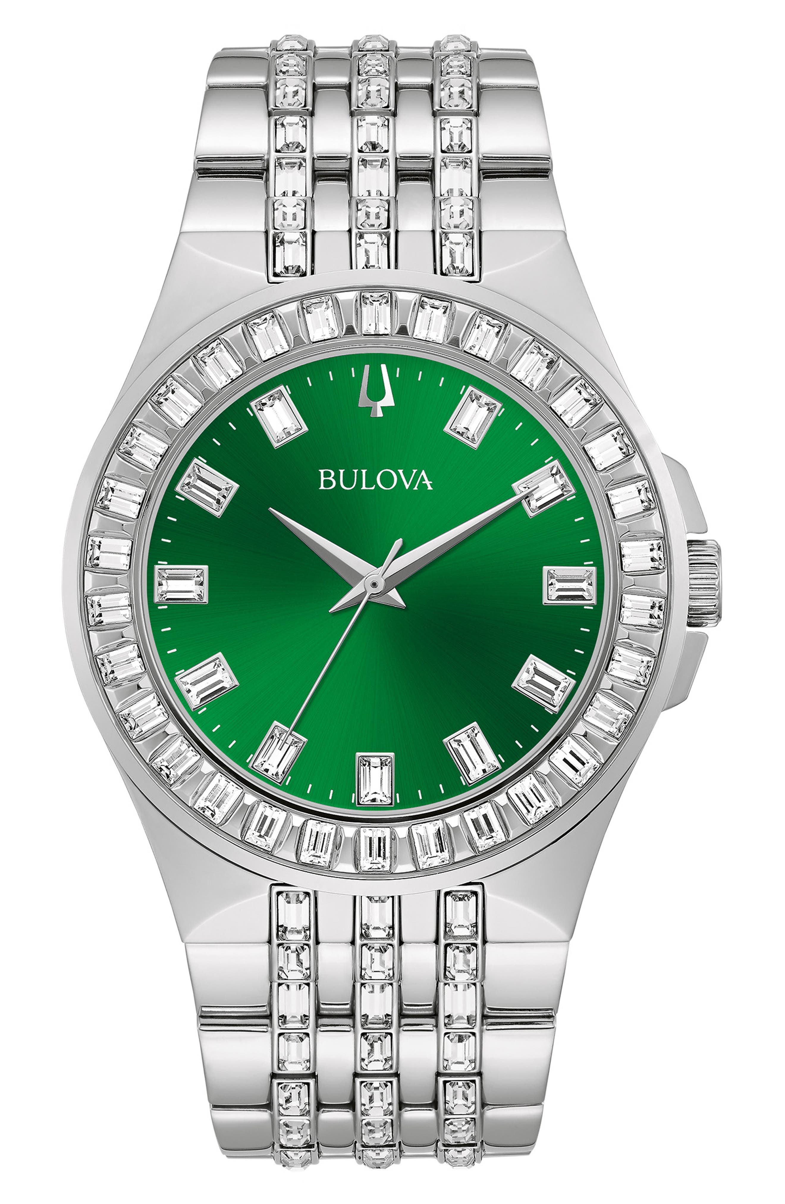 BULOVA Phantom Crystal Bracelet Watch, 42mm