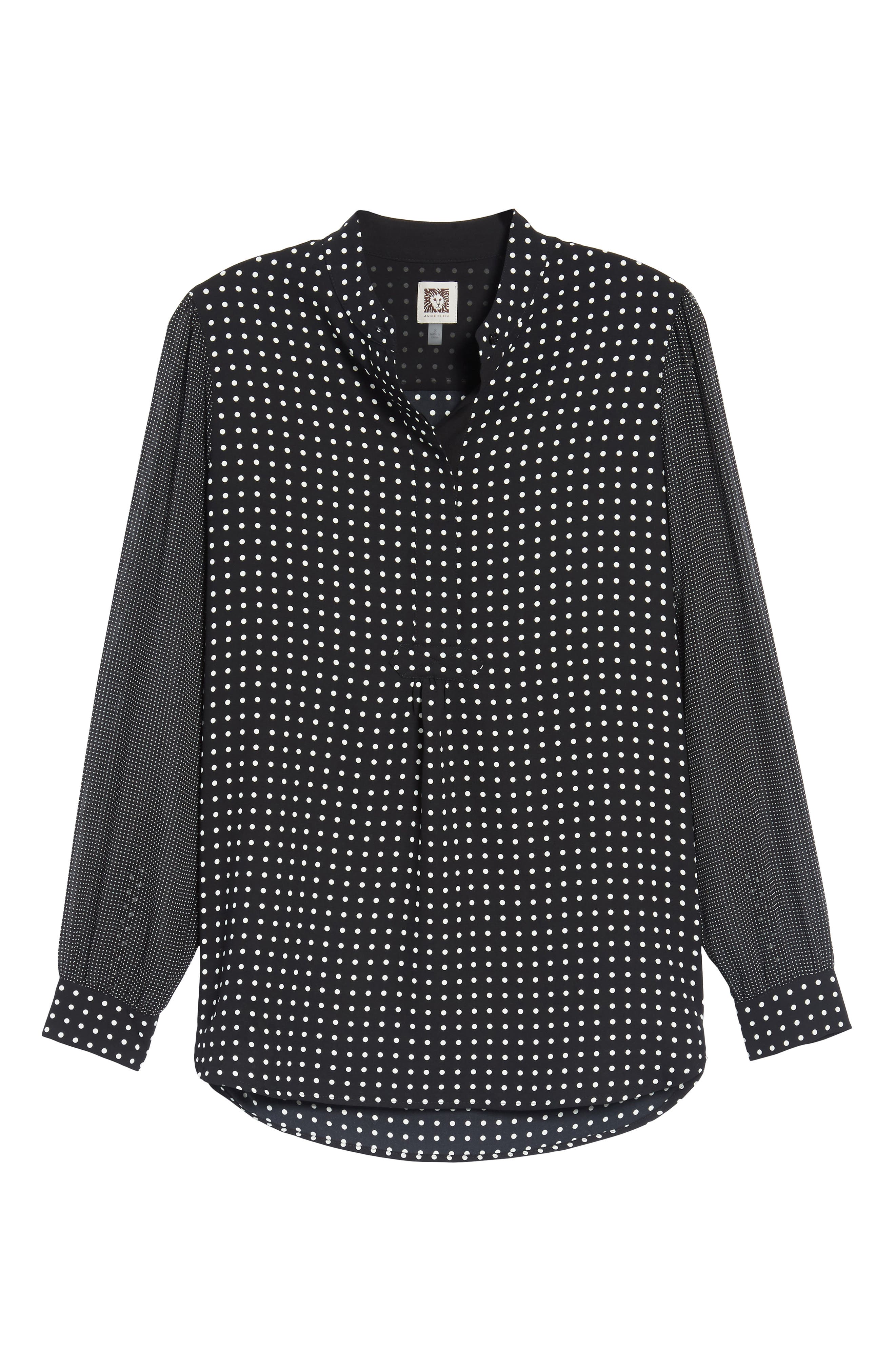 nordstrom polka dot blouse