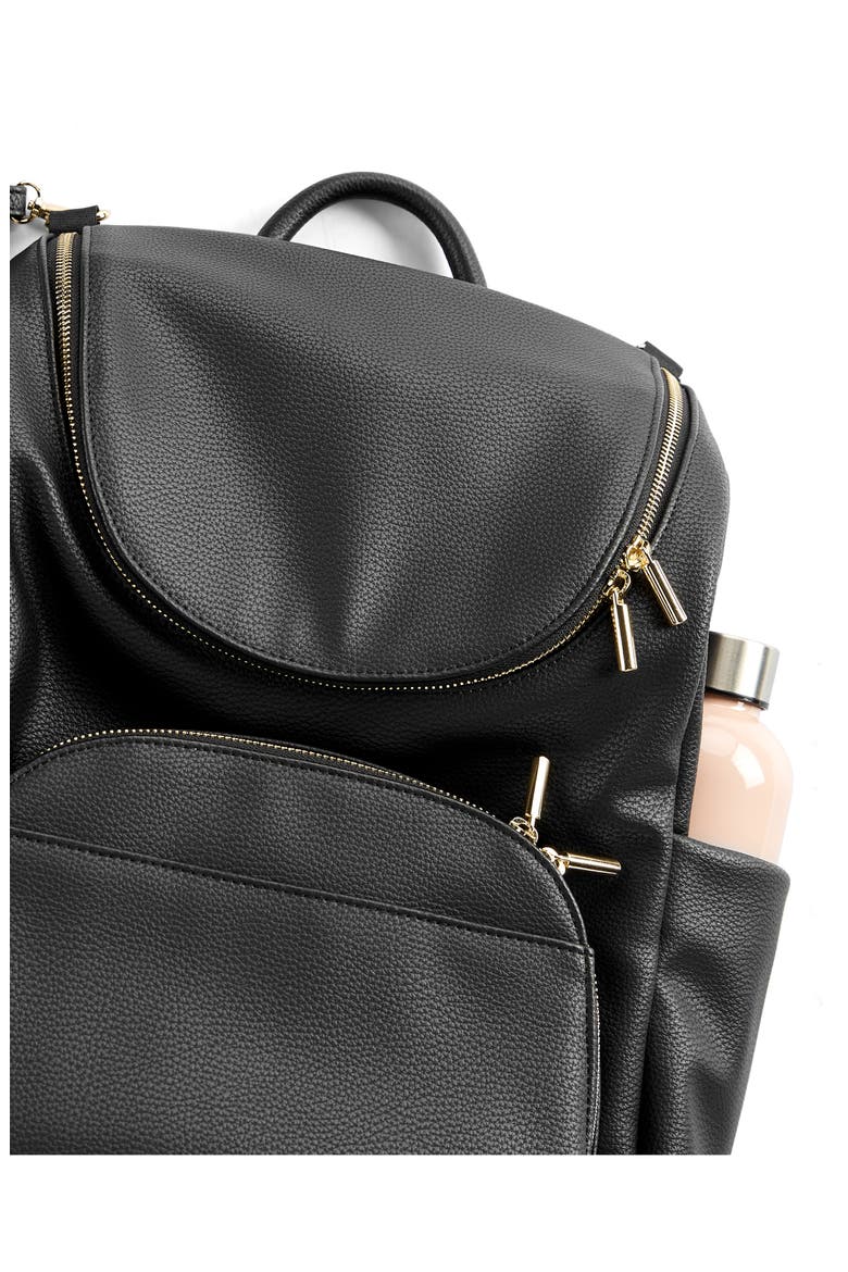 Evermore 6-in-1 Diaper Backpack, Alternate, color, BLACK
