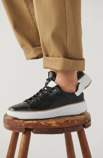 Men's GrandPrø Topspin Sneakers in Black | Cole Haan