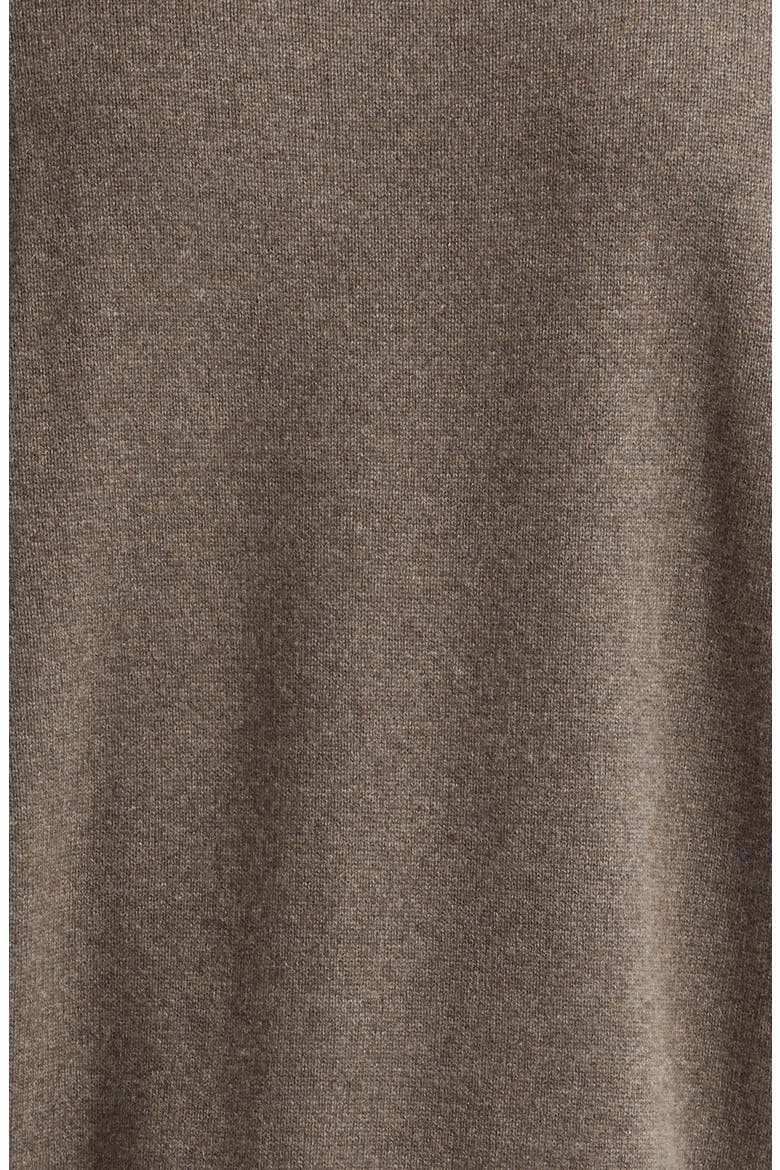Cashmere Turtleneck Sweater, Alternate, color, MID BROWN