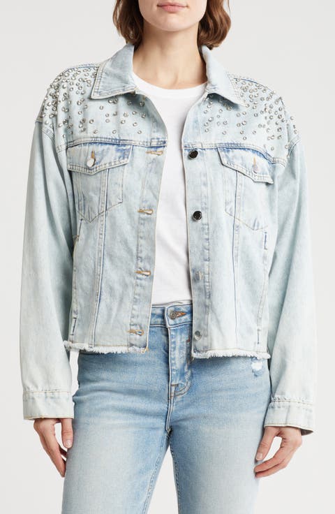 Front Bling Denim Jacket