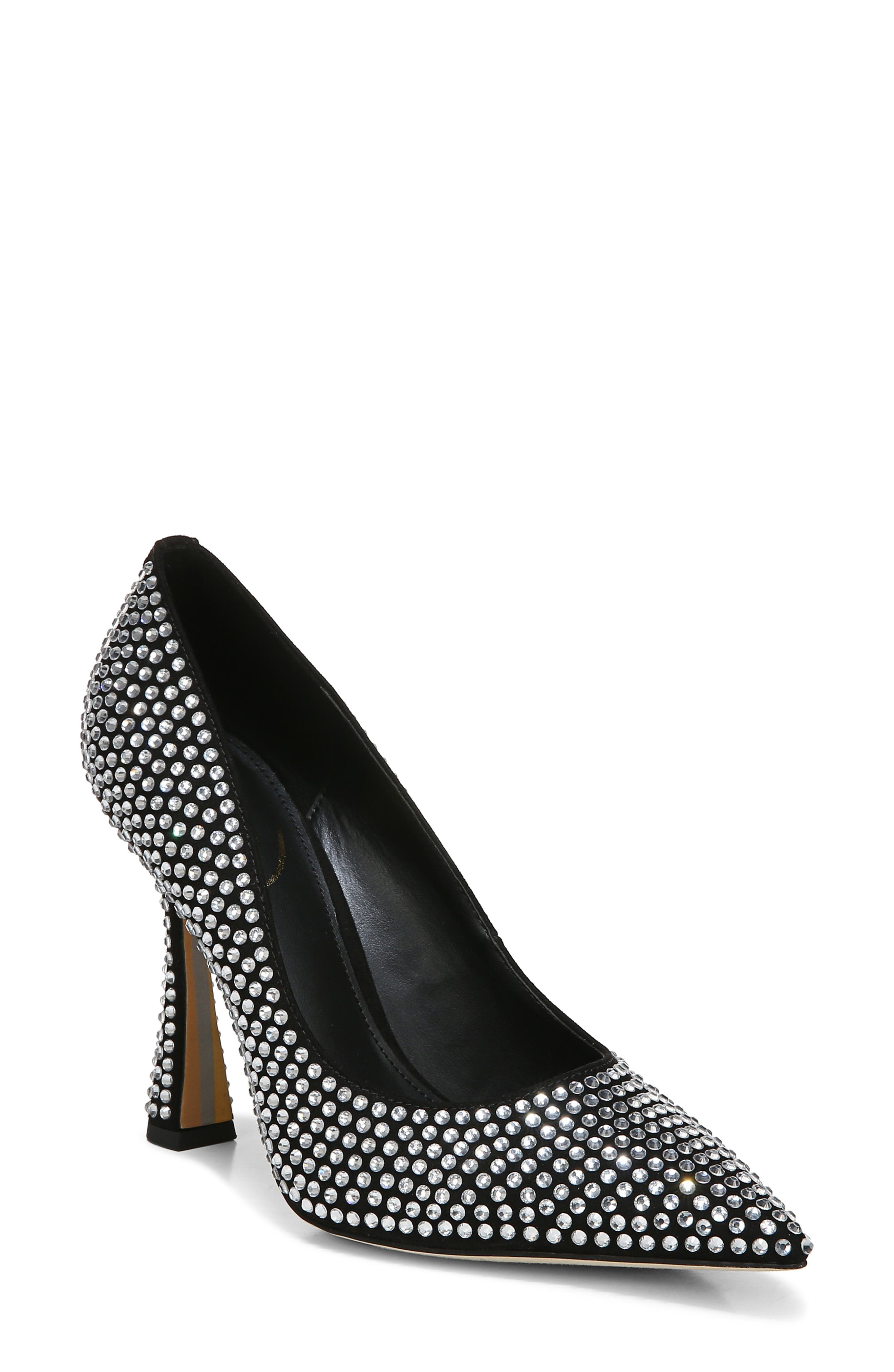 Sam Edelman Antonia Glitz Crystal Fluted Heel Pump, Main, color, 