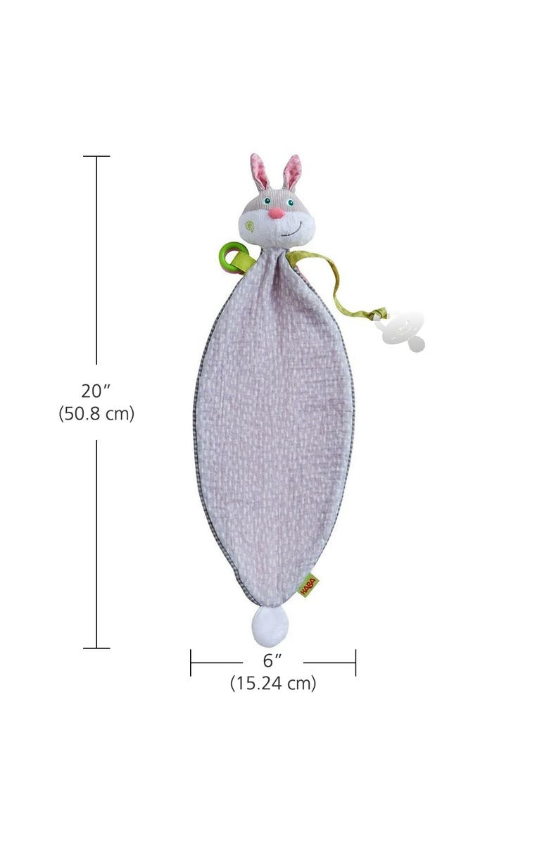 HABA Bunny Hops Baby Blanket and Crinkle Toy, Alternate, color, Multi