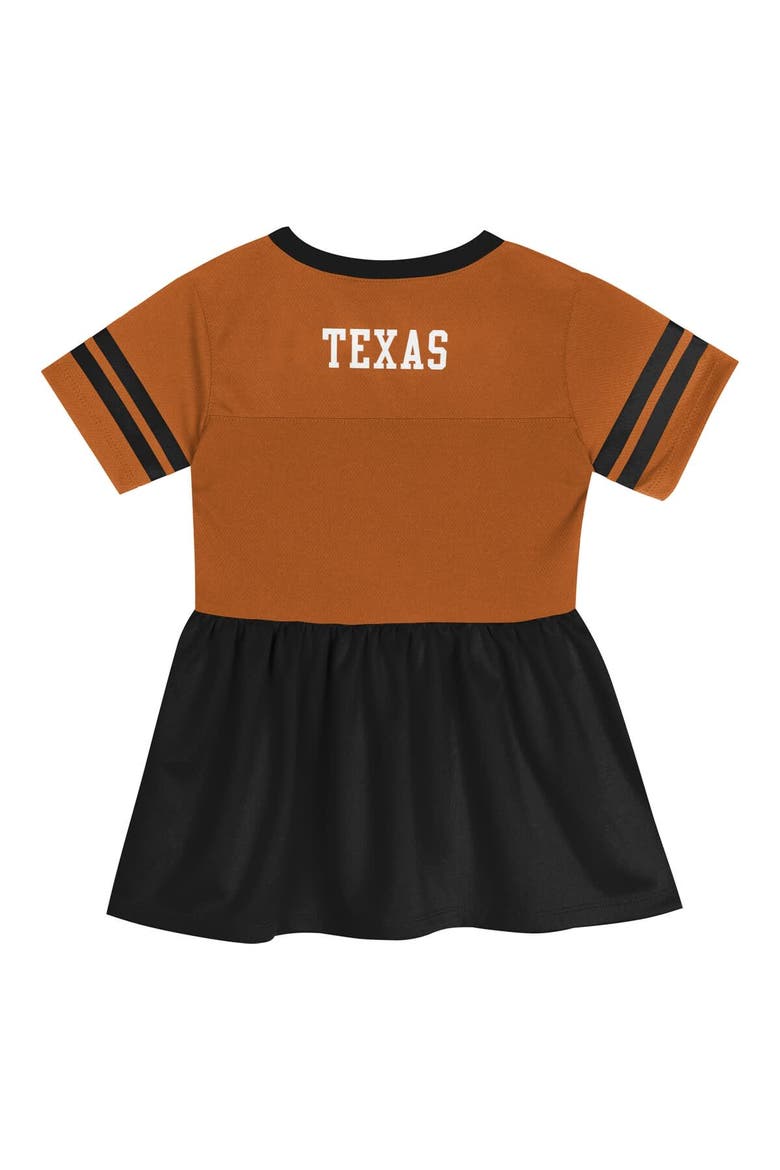 Girls Preschool Outerstuff Texas Orange/Black Texas Longhorns Stadium Lights Fashion Jersey Dress, Alternate, color, Brown