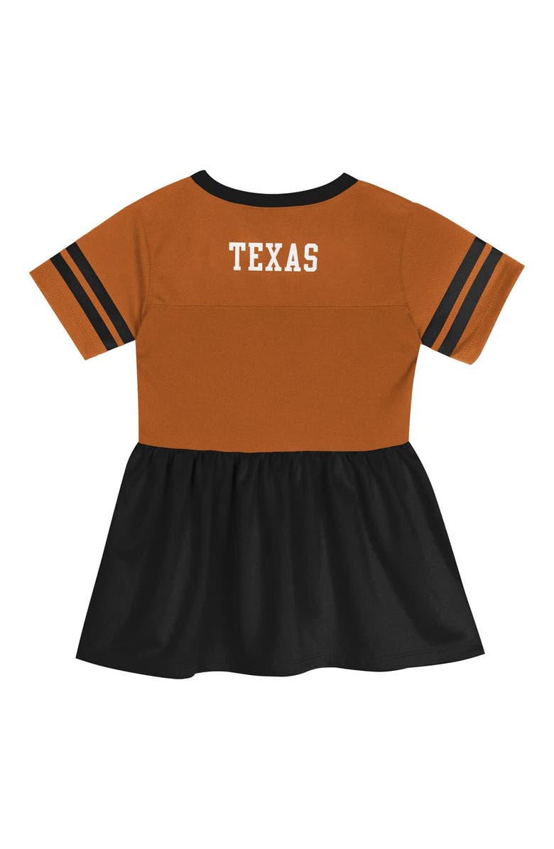 Outerstuff Girls Preschool Outerstuff Texas Orange/Black Texas Longhorns Stadium Lights Fashion Jersey Dress, Alternate, color, Brown