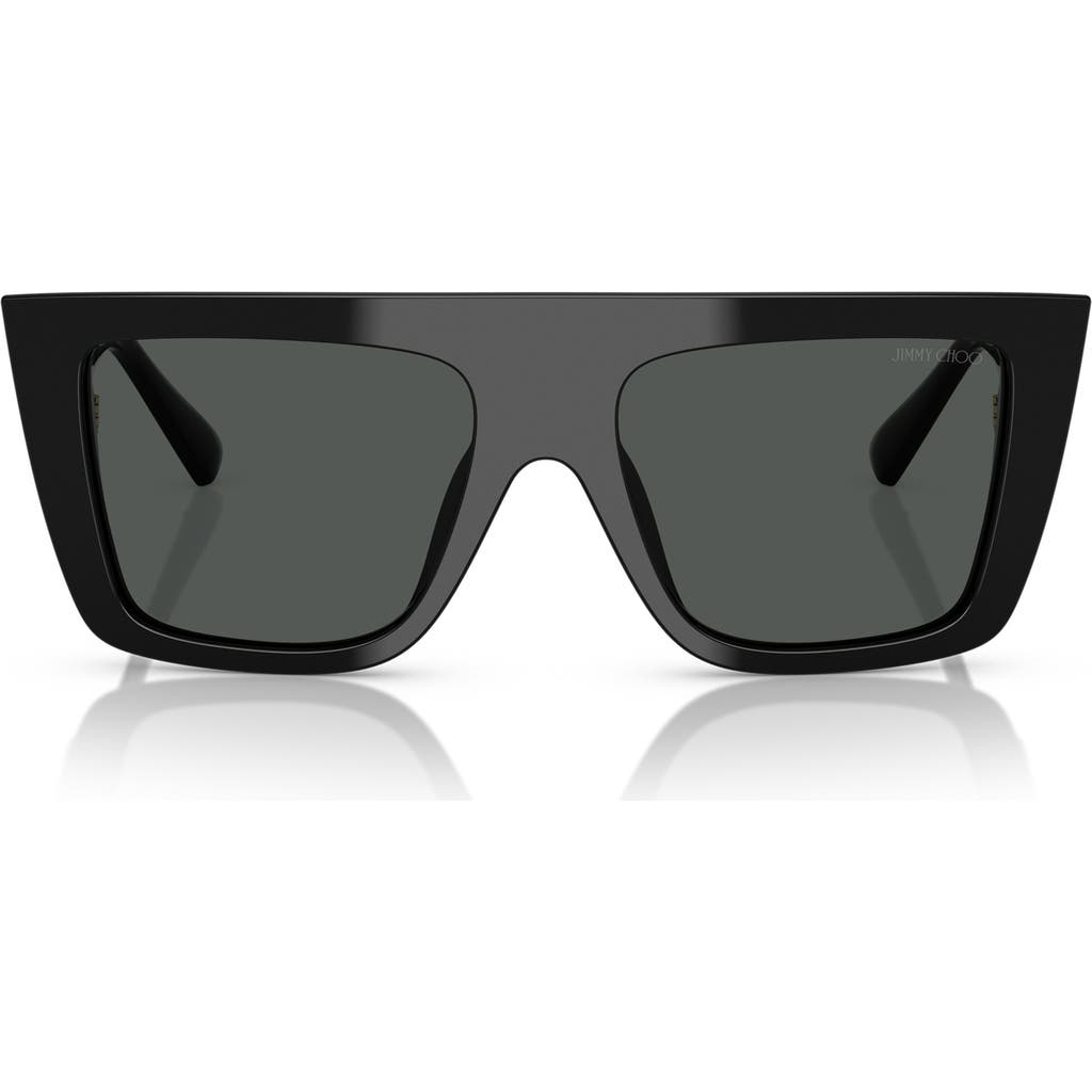 JIMMY CHOO JIMMY CHOO 52MM RECTANGULAR SUNGLASSES