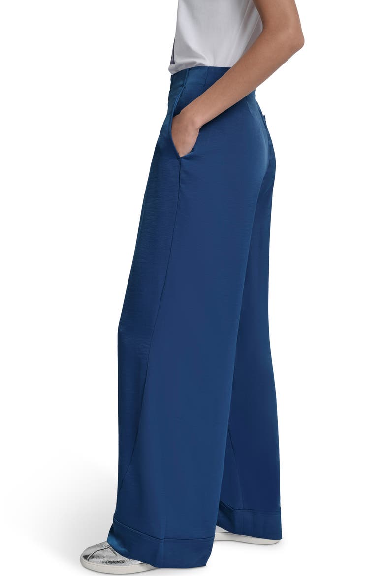 Wide Leg Pants, Alternate, color, CADET BLUE