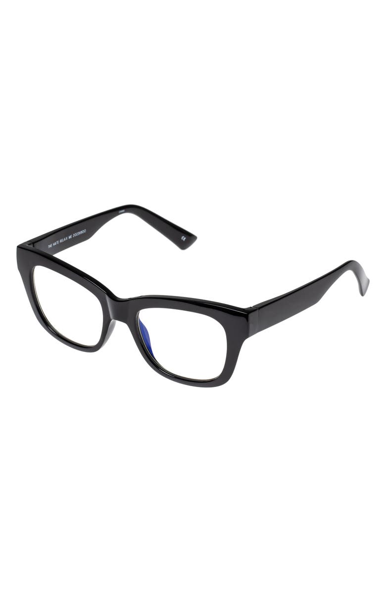 The Book Club 50mm The Hate Relax Me Blue Light Blocking Reading Glasses, Alternate, color,