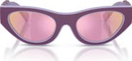 Dolce&Gabbana Kids' 47mm Small Cat Eye Sunglasses