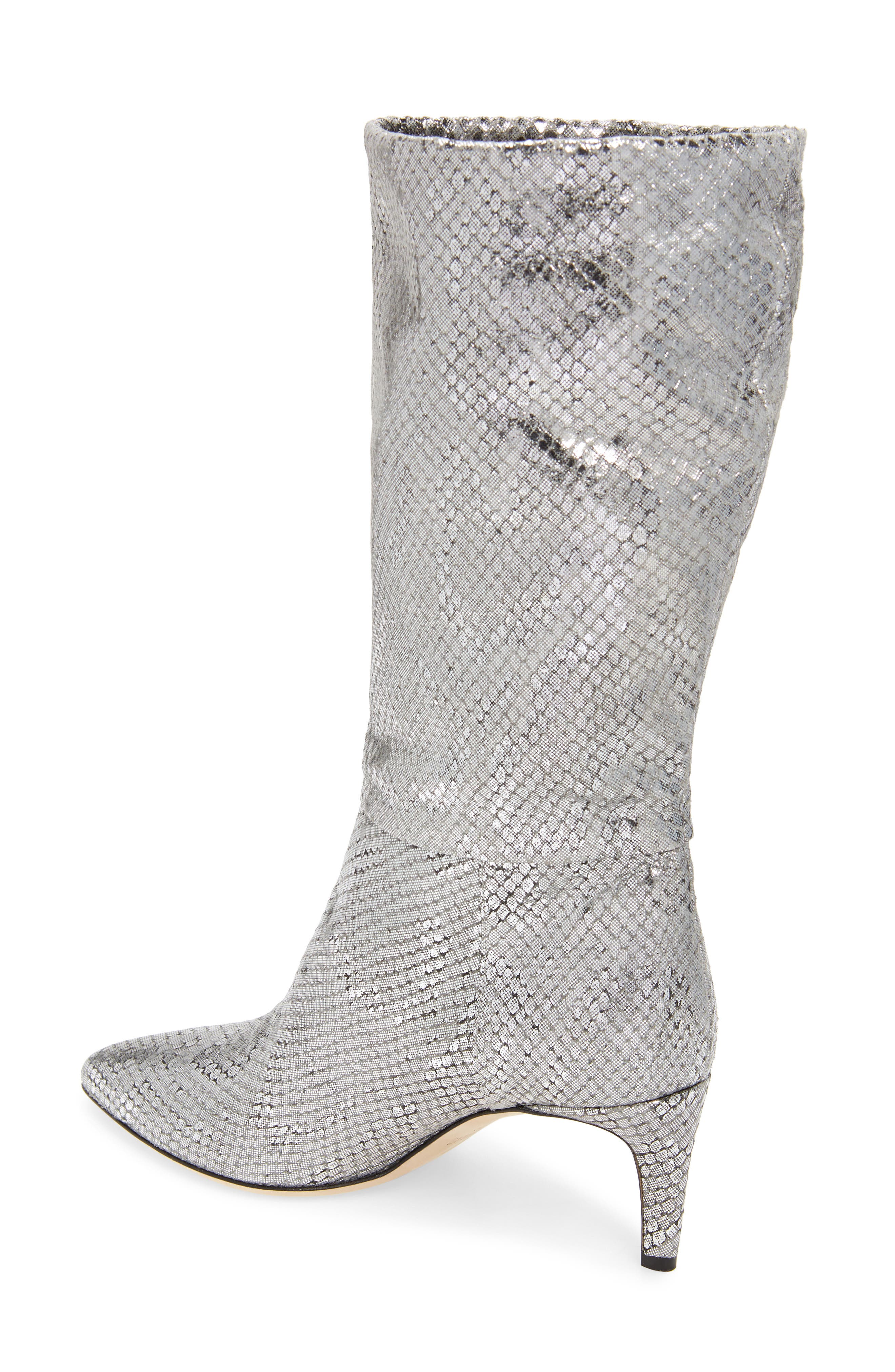 Slouchy Pointed Toe Boot, Alternate, color, GUNMETAL