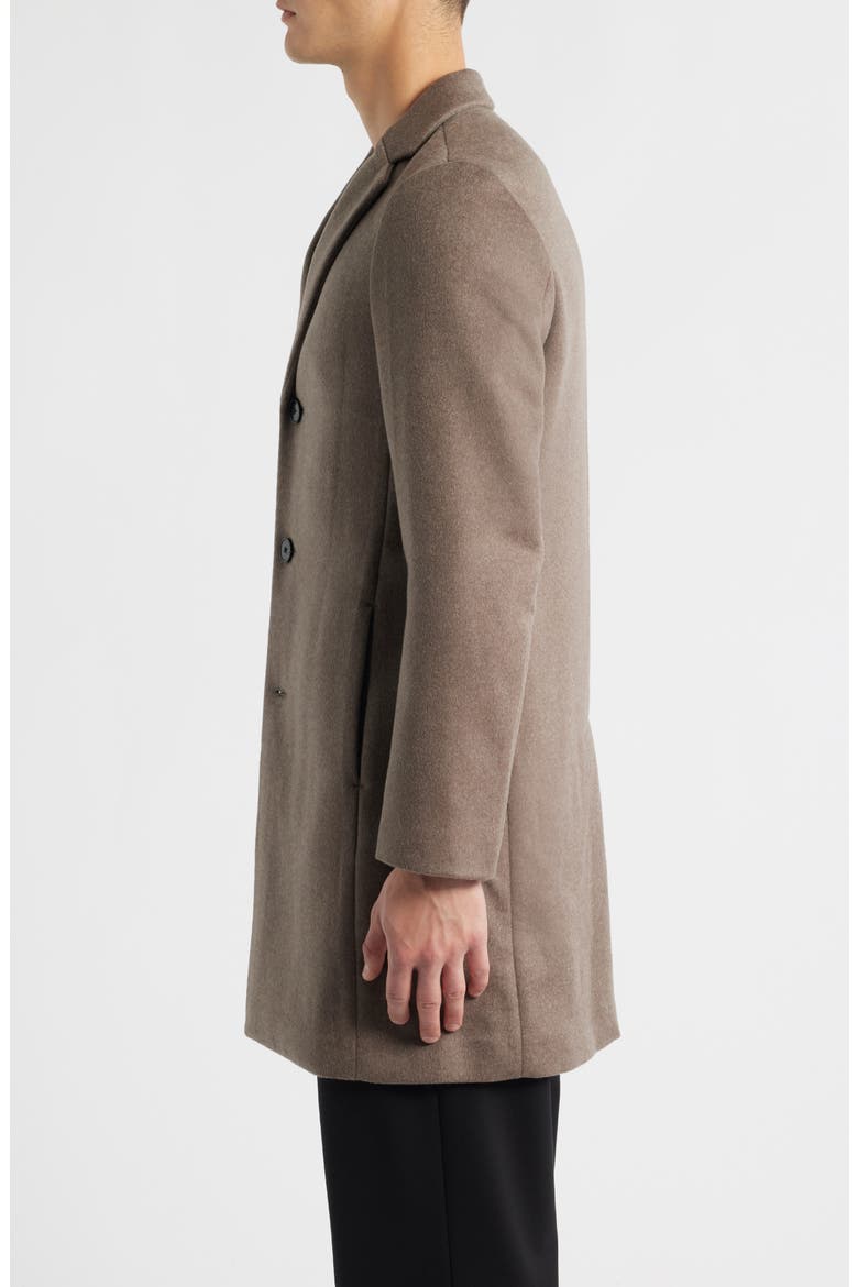 Gable Wool Blend Overcoat, Alternate, color, MOUSE MELANGE