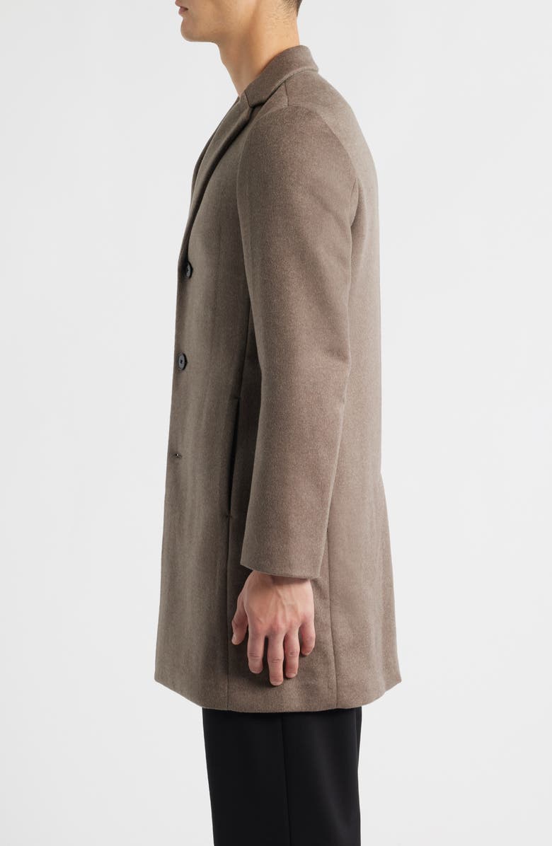 Reiss Gable Wool Blend Overcoat, Alternate, color, Mouse Melange