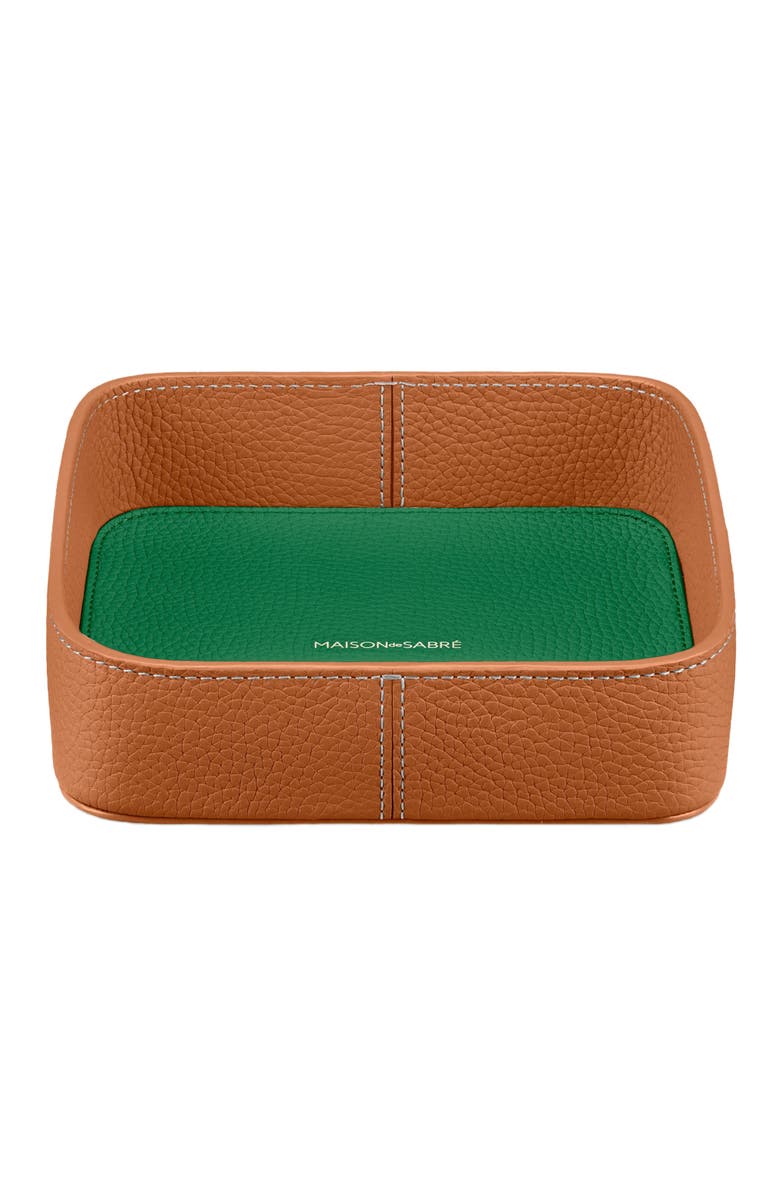 MAISON de SABRÉ The Catchall Tray, Main, color, Pecan Emerald