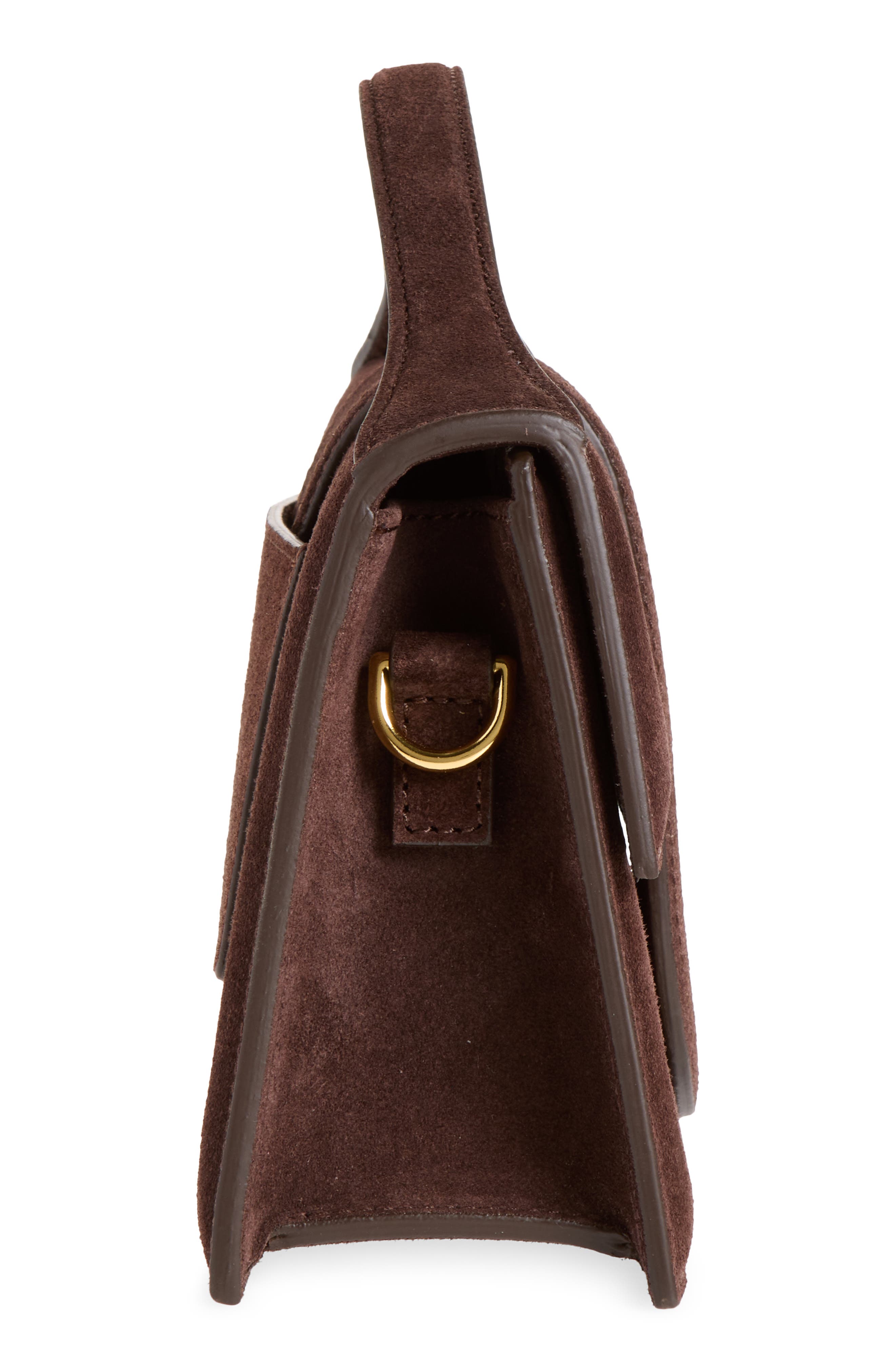 Le Grand Bambino Suede Crossbody Bag, Alternate, color, MEDIUM BROWN 855