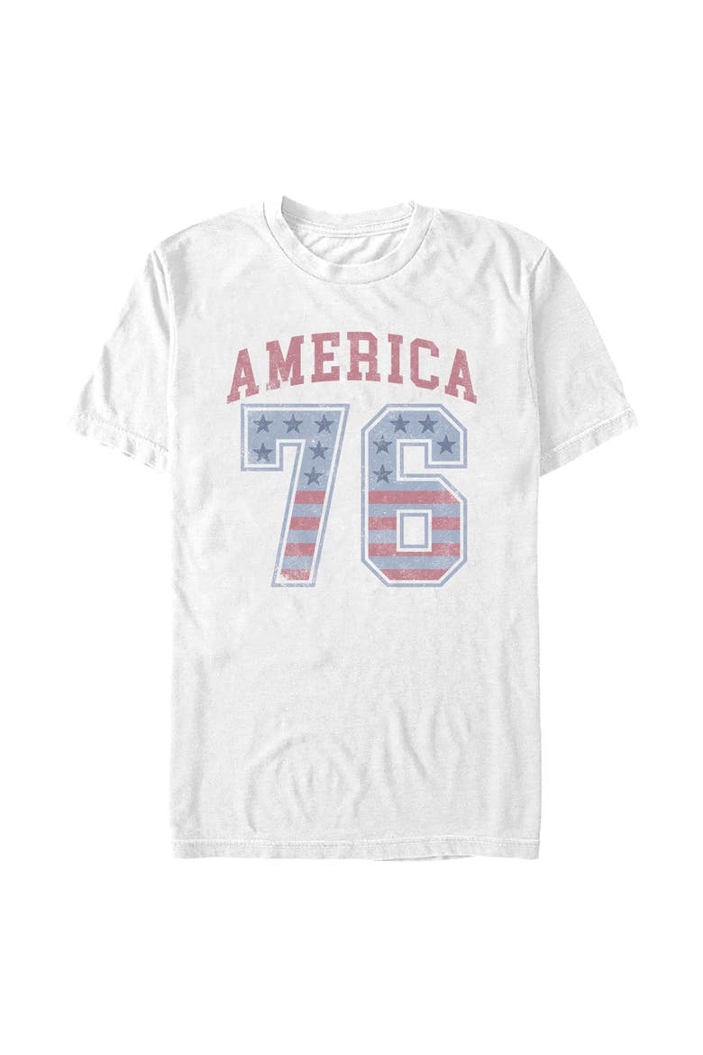 Men's Lost Gods Varsity America 76  Graphic T-Shirt, Main, color, White