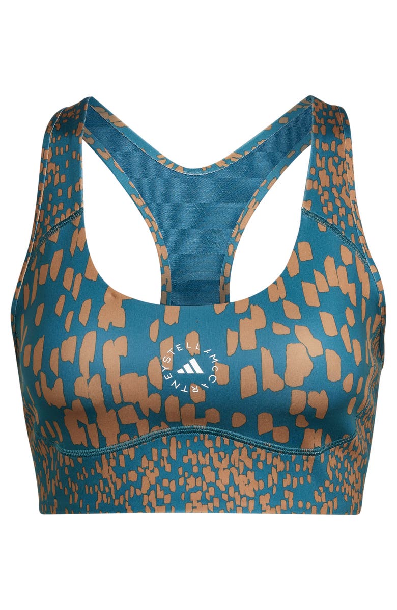 adidas by Stella McCartney TruePurpose Power Impact Training Medium Support Sports Bra, Alternate, color, Tech Mineral/ Timber