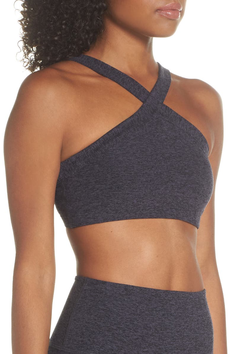 Beyond Yoga High Cut Crisscross Bra, Alternate, color, 