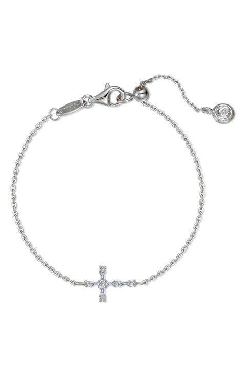 Eden Baguette Cross Bracelet