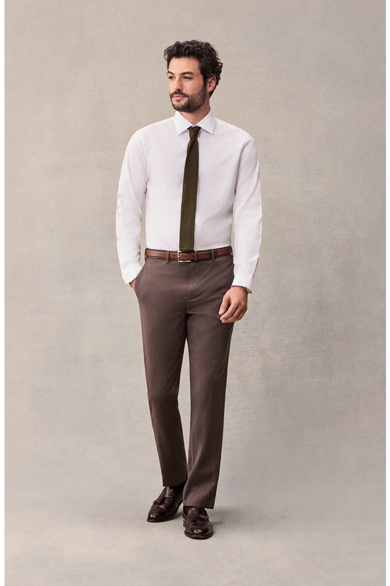 Slim Suit Pants, Alternate, color, Brown
