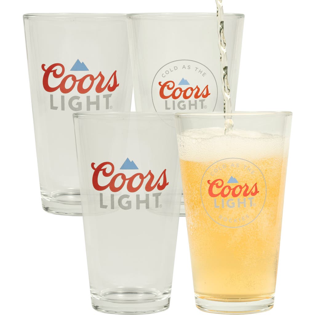 Lord's Rocks Set Of 4 Coors Light® Pint Glasses In Transparent