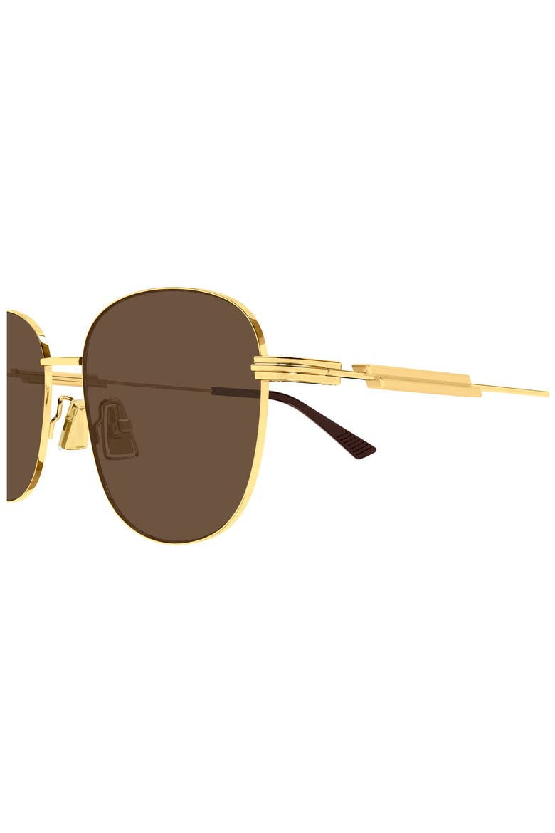 BV1517SA 56mm Gradient Round Sunglasses, Alternate, color, GOLD