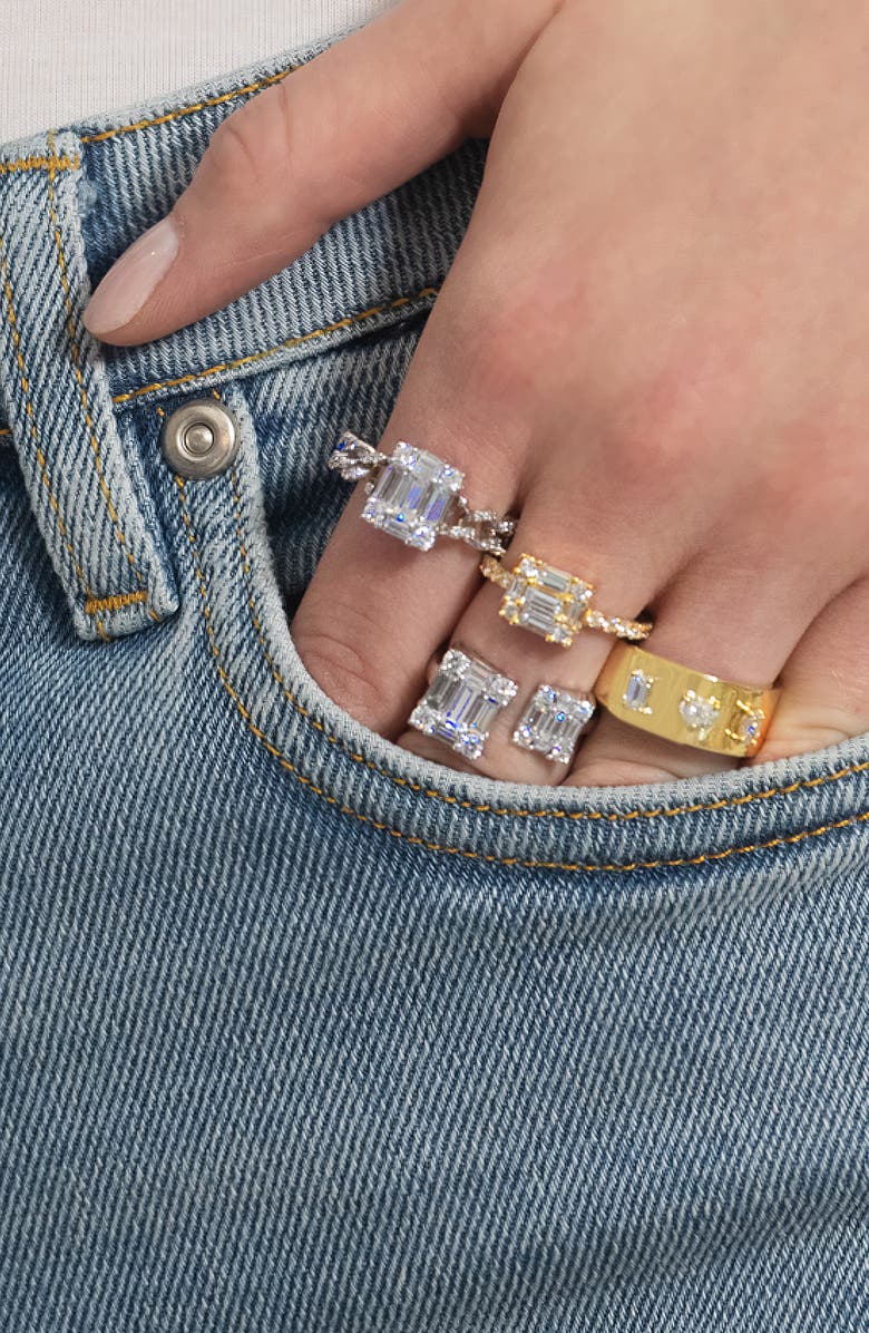 Mindi Mond Fancy Cut Diamond Cigar Band Ring, Alternate, color, 18K Yg