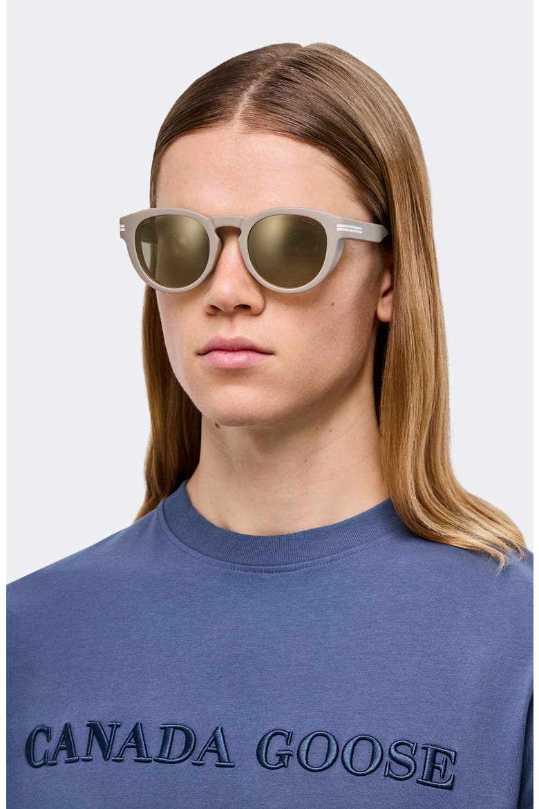 51mm Polarized Oval Sunglasses, Alternate, color, MATTE SAND