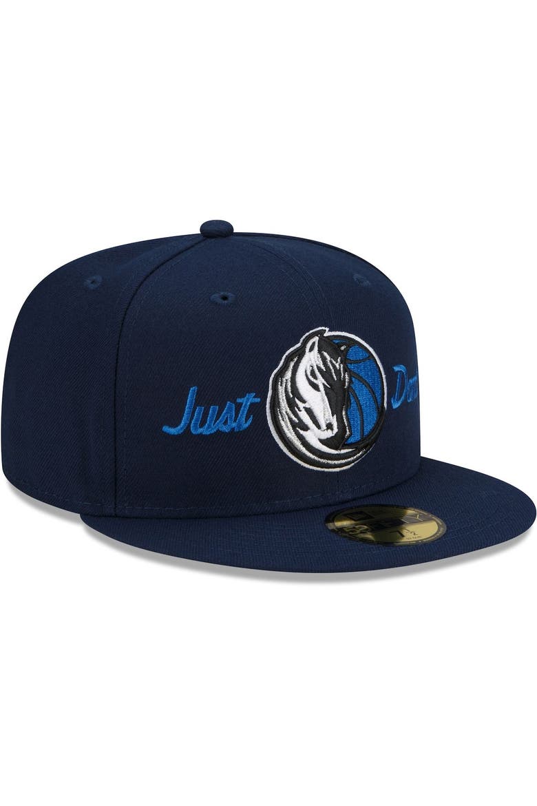 Men's New Era x Just Don Navy Dallas Mavericks 59FIFTY Fitted Hat, Alternate, color, Navy