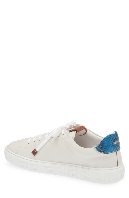 Versace First Line Greca Sneaker In White