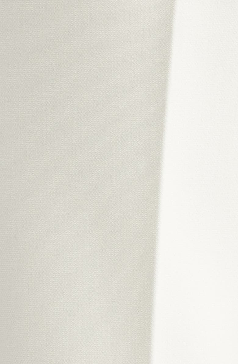 ST. JOHN Stretch Crepe Straight Leg Pants, Alternate, color, Ecru