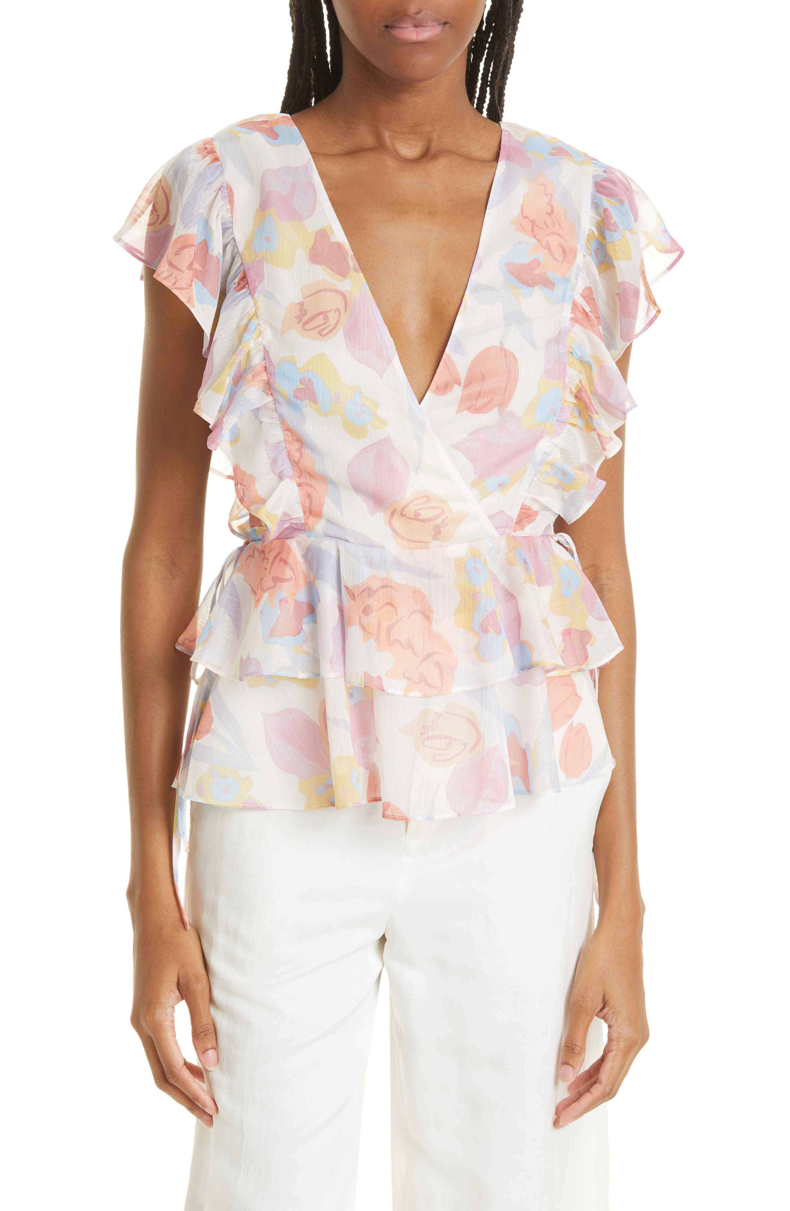 Rowyn Frill Detail Tie Top