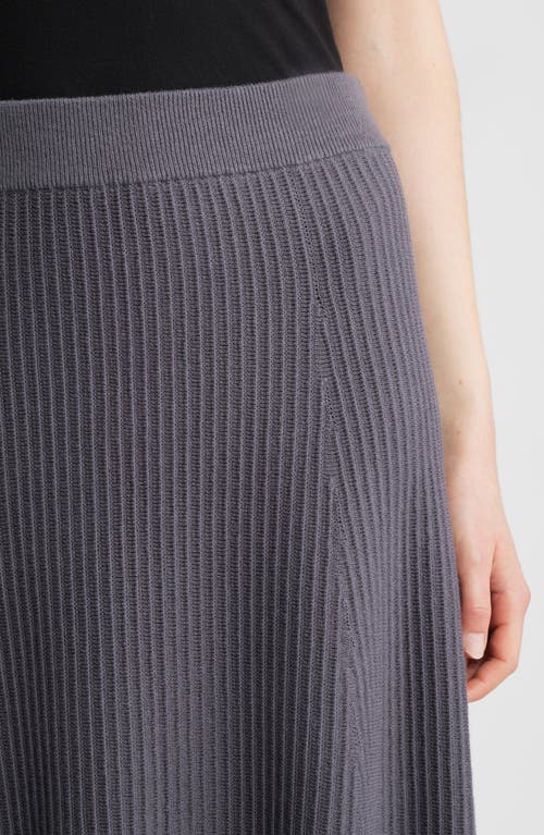 Nordstrom Cotton & Cashmere A-line Midi Sweater Skirt In Animal Print