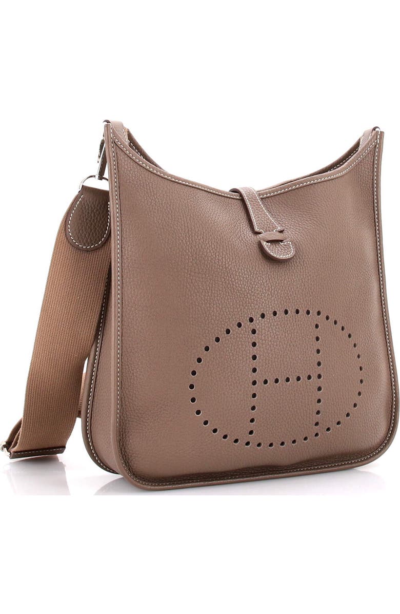 Pre-Owned Hermes Evelyne Bag Gen III Clemence PM, Alternate, color, Etoupe