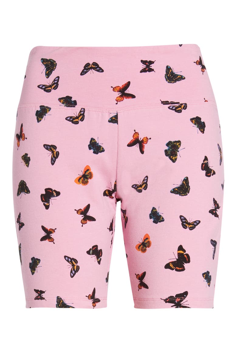 Be Proud by BP. Gender Inclusive Bike Shorts, Main, color, PINK FADED BUTTERFLY