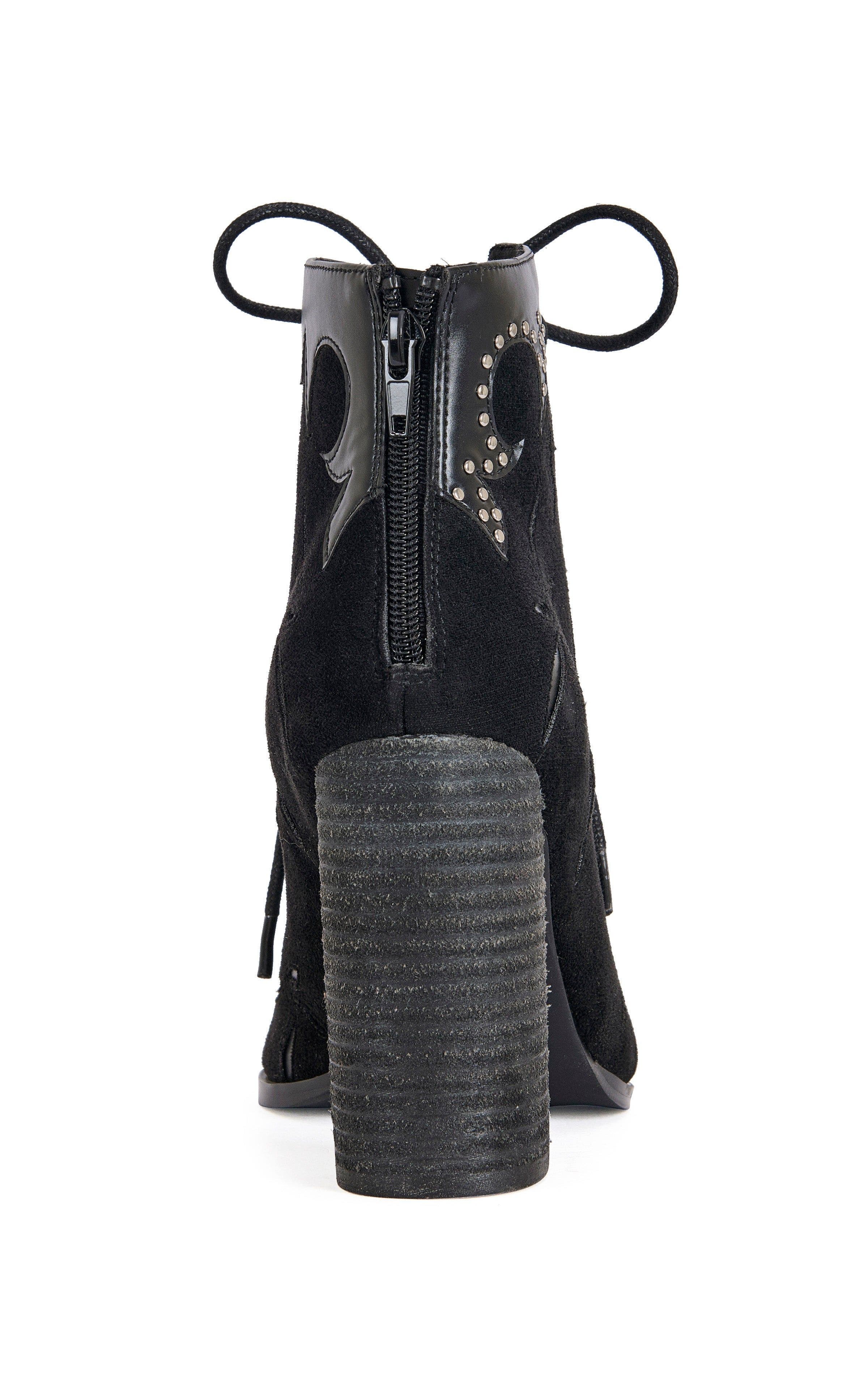 AZALEA WANG Mirona Block Bootie, Alternate, color, Black