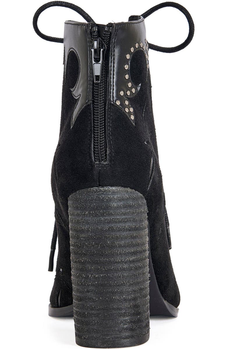 AZALEA WANG Mirona Block Bootie, Alternate, color, Black