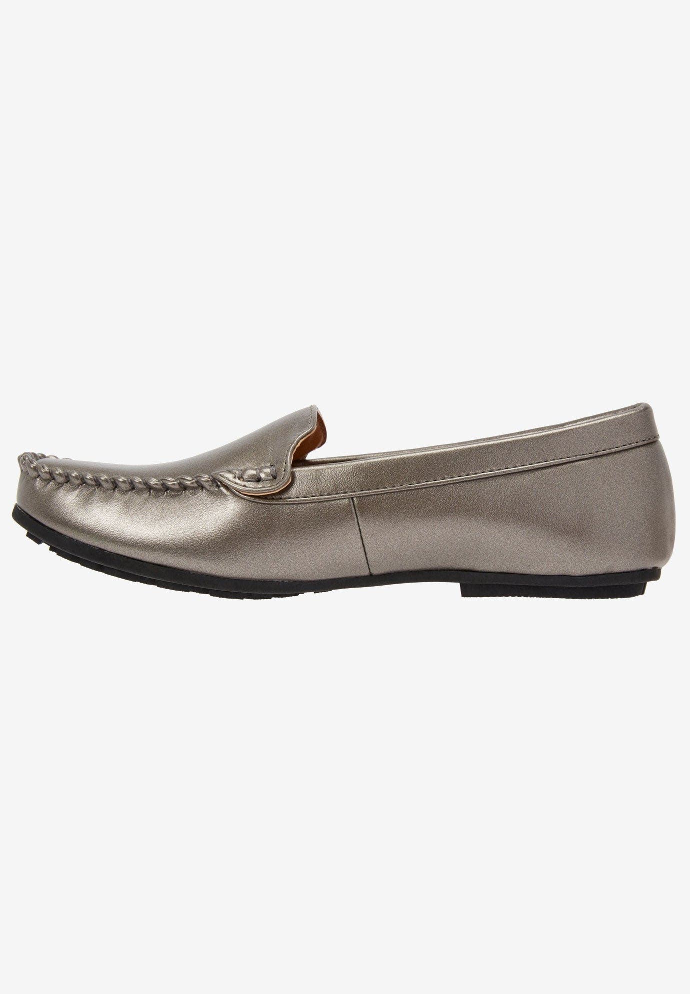 The Milena Slip On Flat, Alternate, color, GUNMETAL