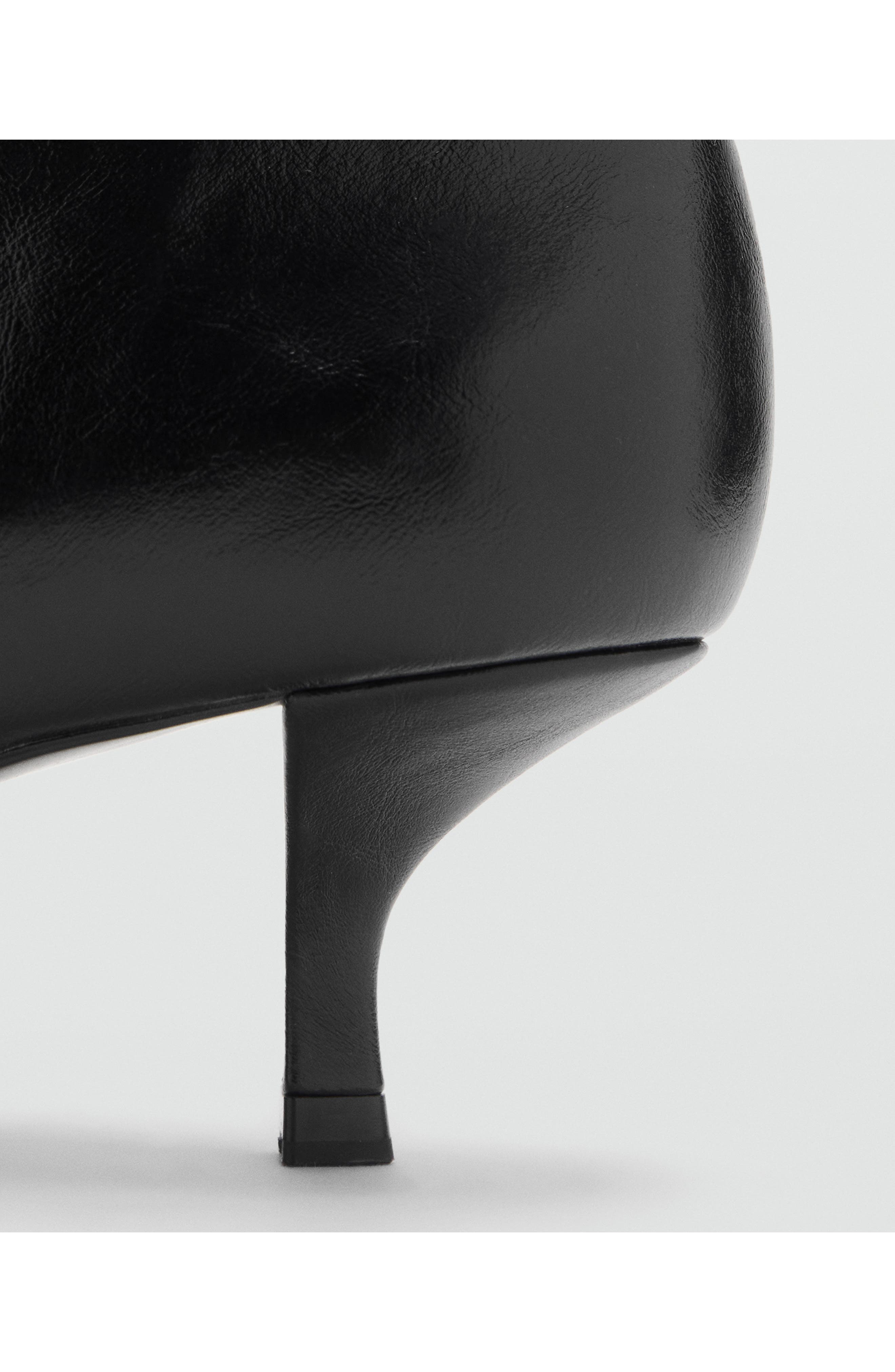 MANGO Pointed Toe Bootie, Alternate, color, Black