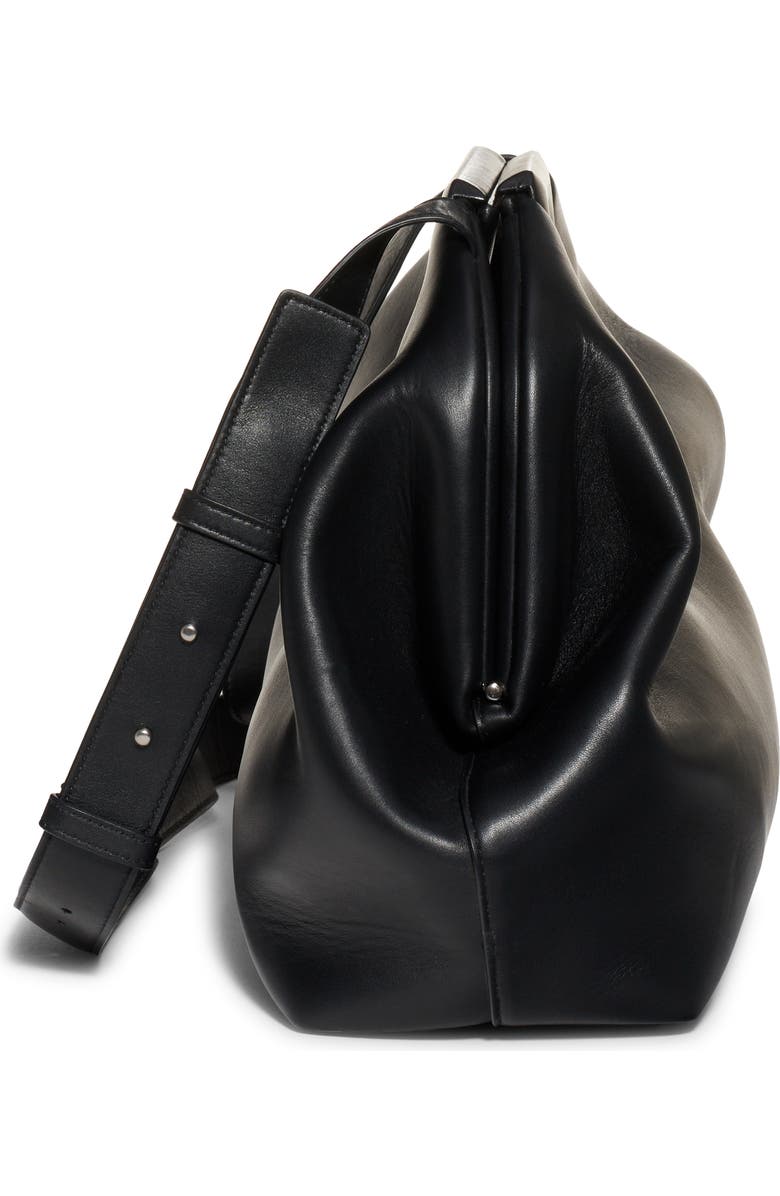 Bottega Veneta The Triangle Calfskin Leather Shoulder Bag, Alternate, color,