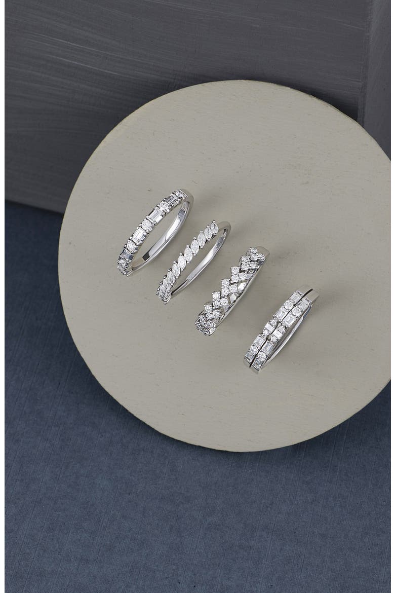 Liora Diamond Cluster Ring (Nordstrom Exclusive), Alternate, color, 18K WHITE GOLD