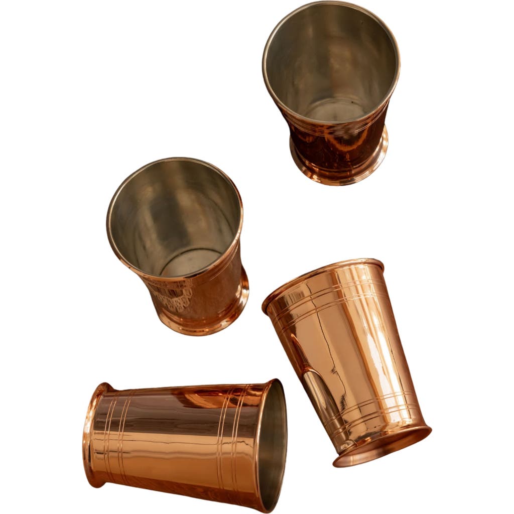 Coppermill Kitchen Cmk Vintage Inspired Cocktail Tumblers In Gold