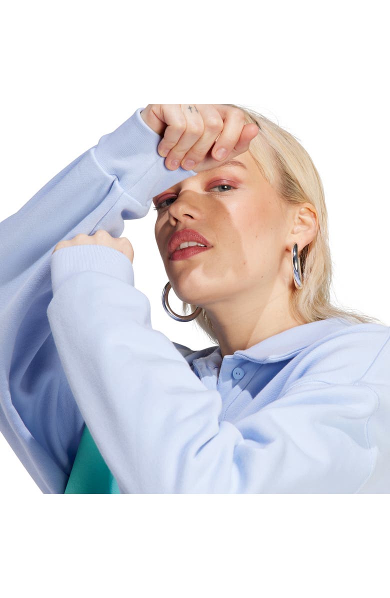 adidas Originals Originals Polo Collar Graphic Sweatshirt, Alternate, color, 