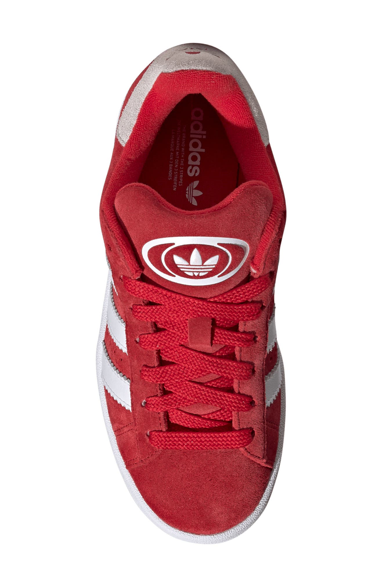 adidas Kids' Campus 00s Sneaker, Alternate, color, Scarlet/ Footwear White